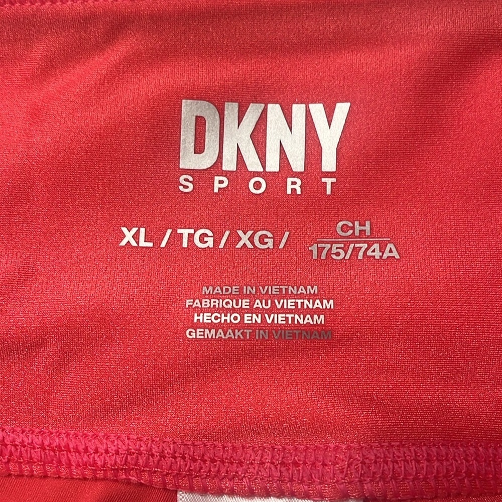 NWT DKNY High Waisted Bike Shorts Pink - Picture 5 of 8